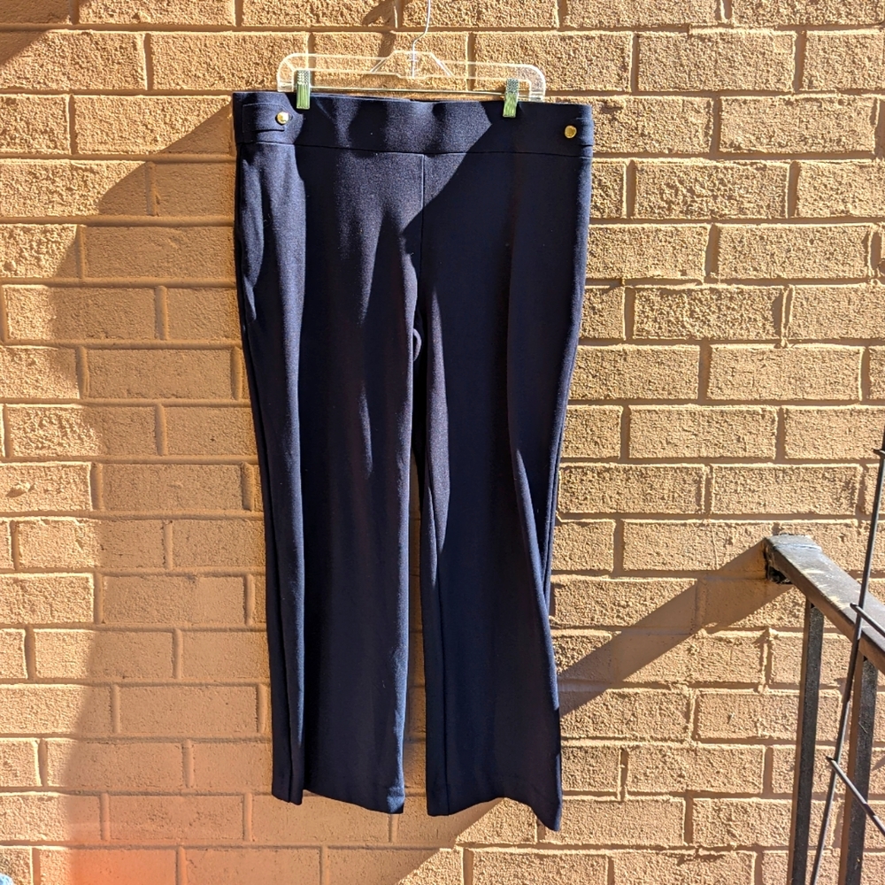 Anne Klein Pull On Straight Leg Stretch Pants PXL